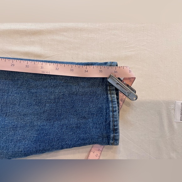 Women’s Maternity Old Navy Denim Blue Overalls Stretch Side Pockets Bib Size 6 - Picture 9 of 10